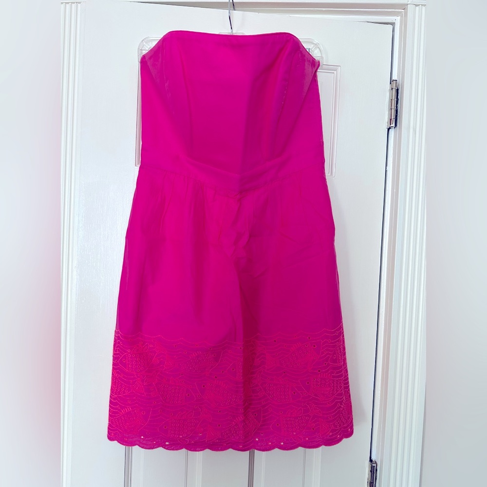 Vineyard Vines Eyelet strapless dress